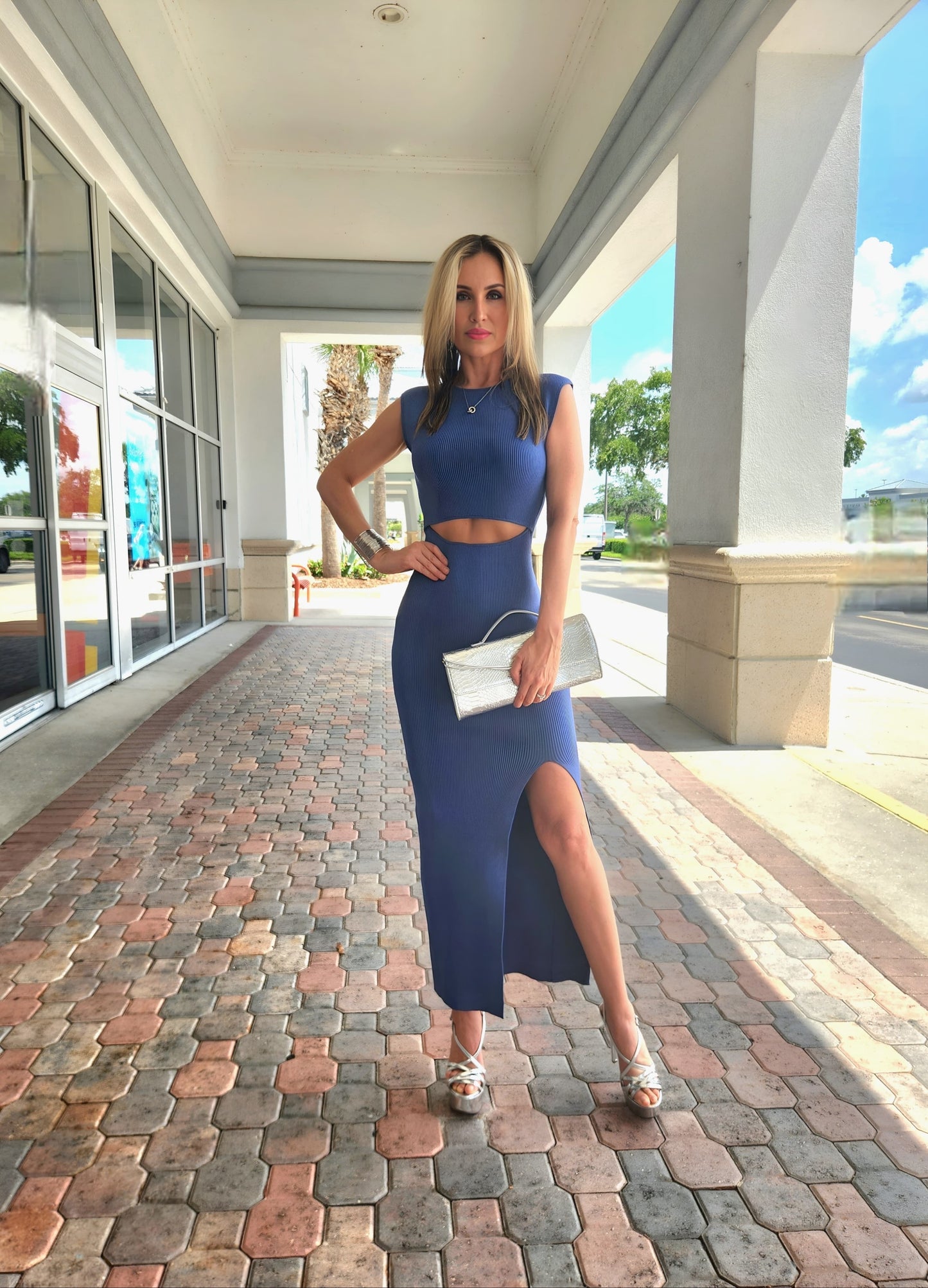 Cut Out Midi Dress