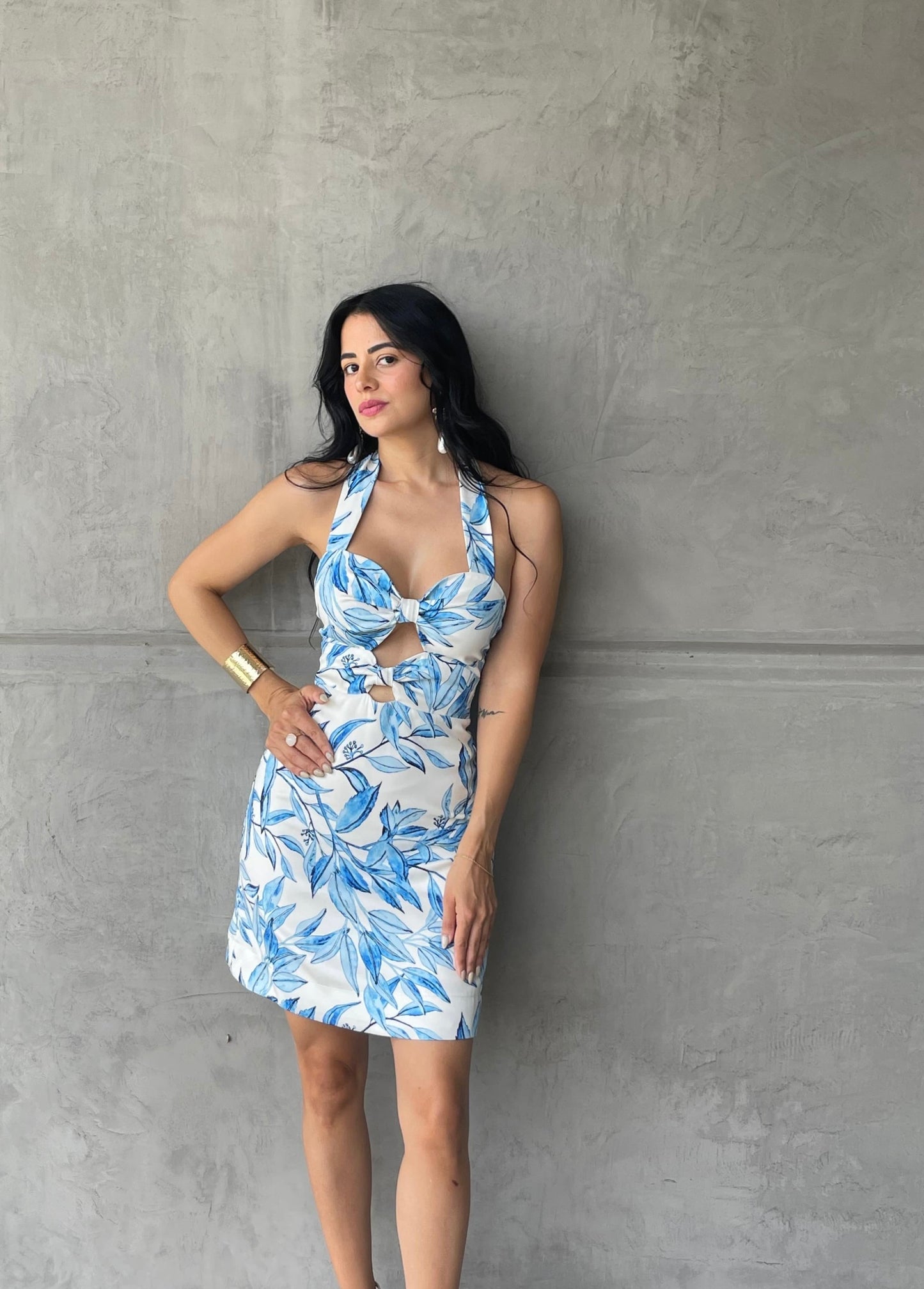 Floral Cut Out Dress