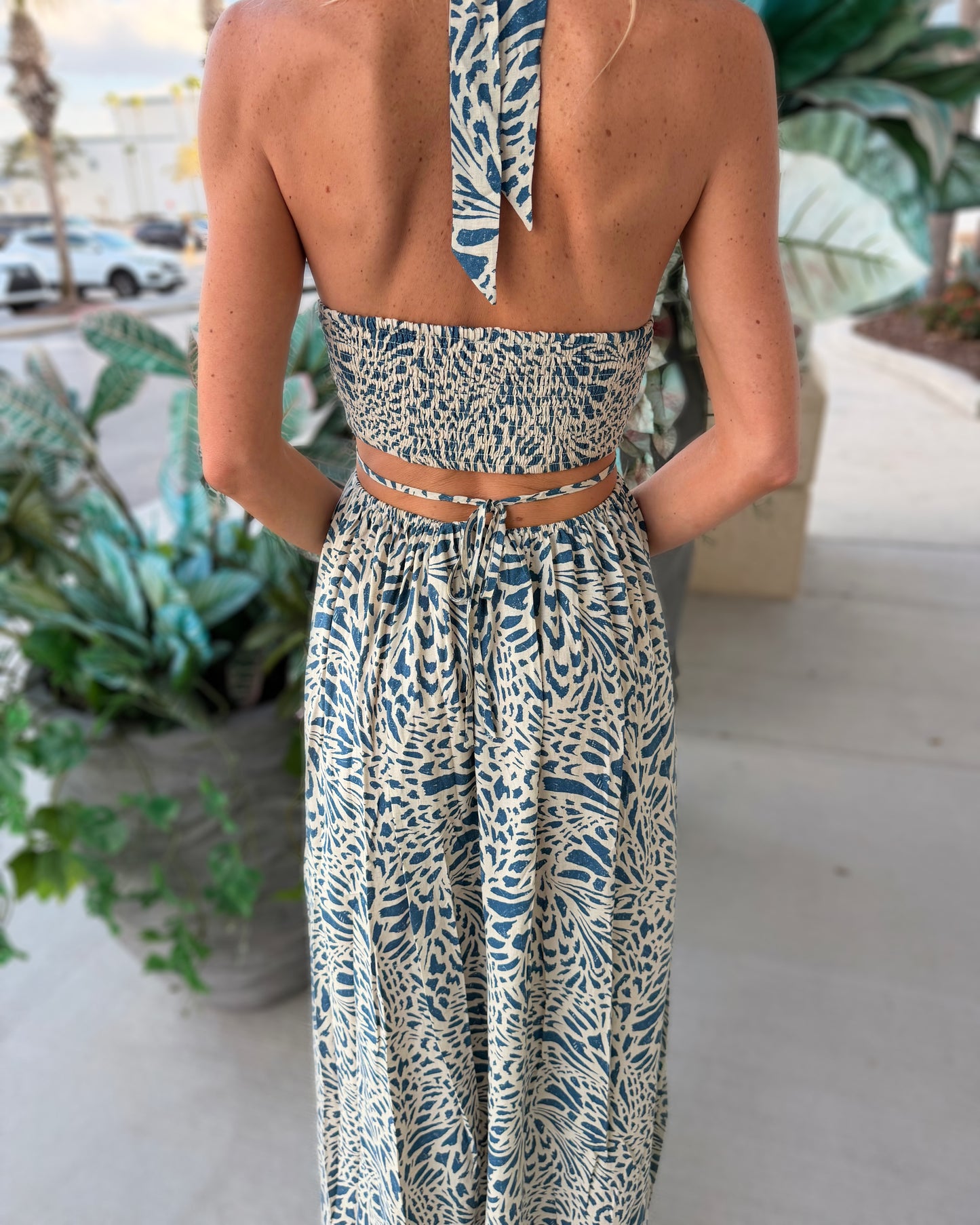 Blue Paisley Maxi