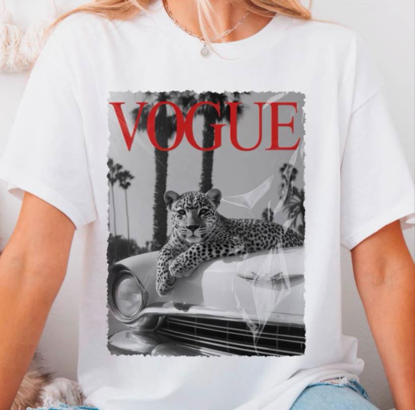 Black & White Cheetah T-Shirt