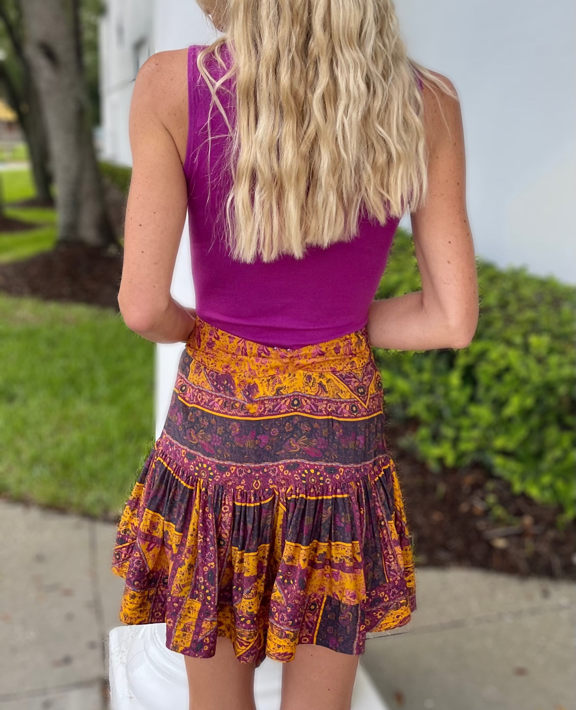 Floral Fall Skirt