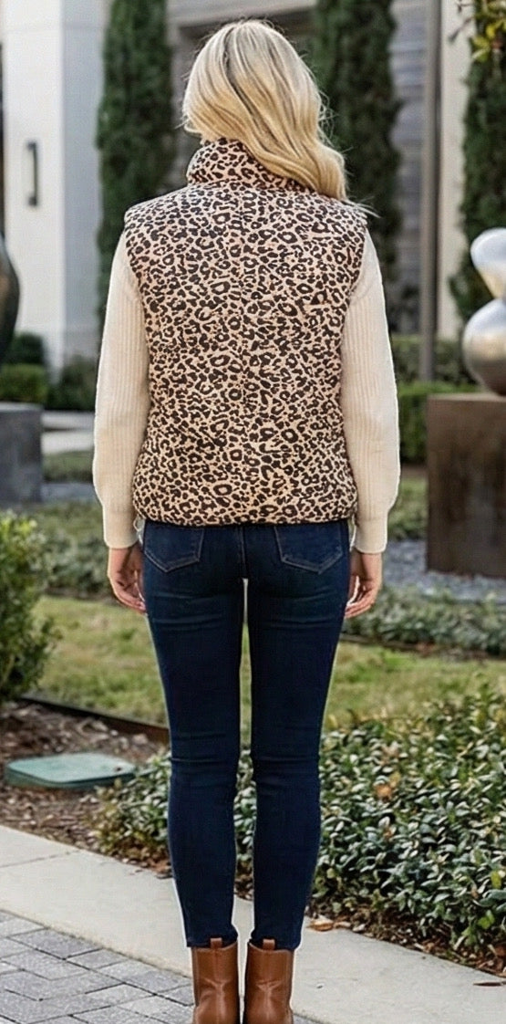 Leopard Vest