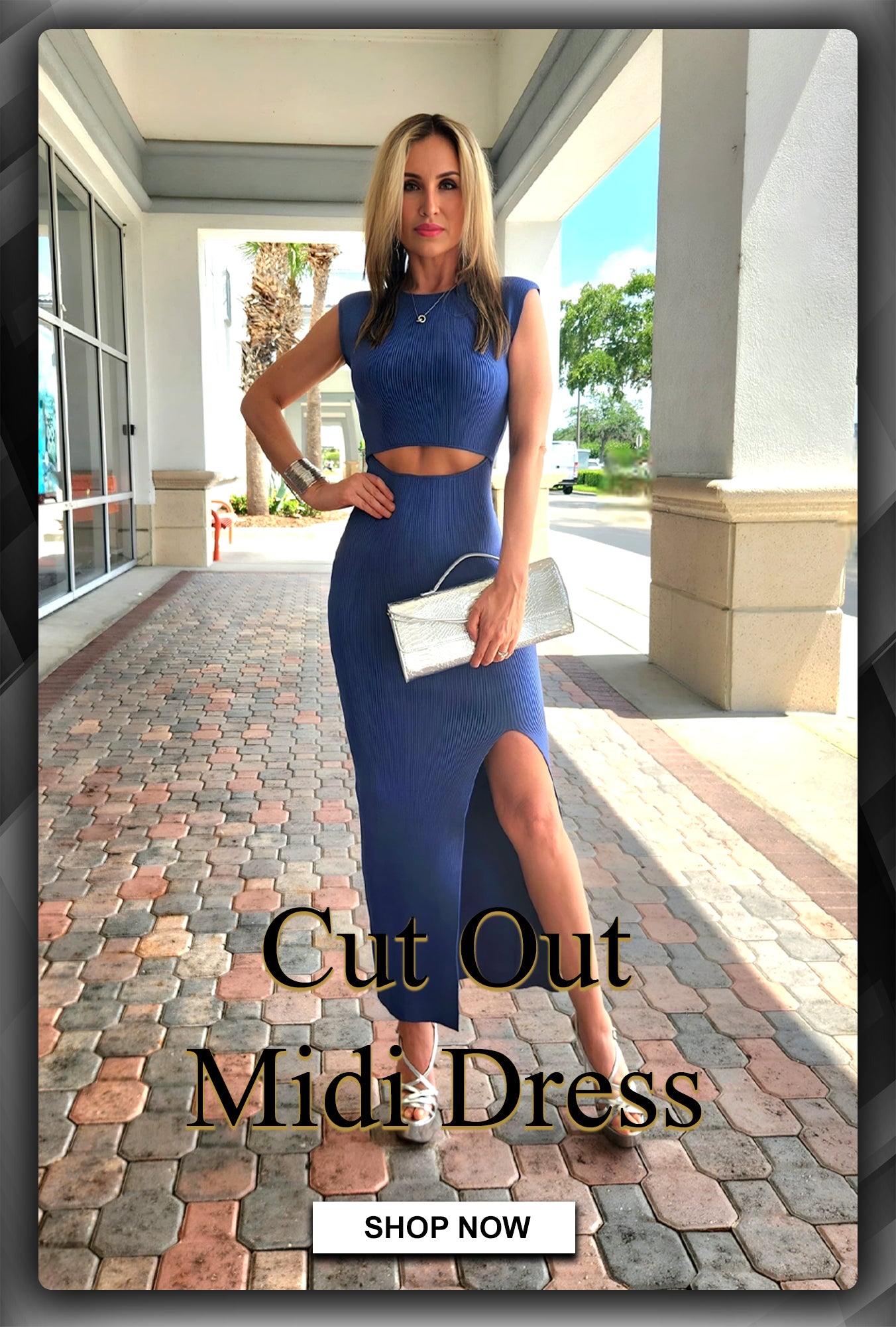 Cut Out Midi Dress