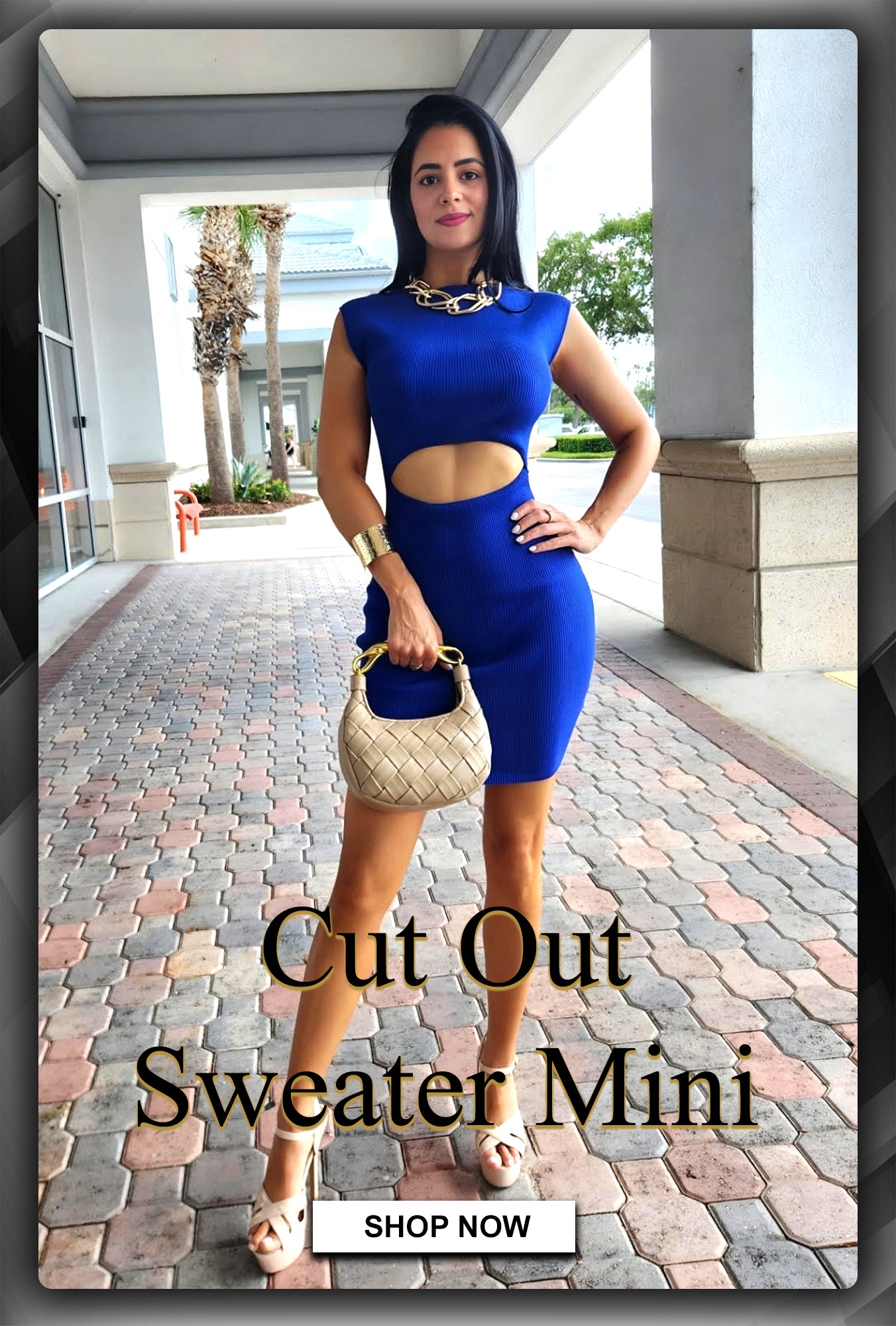 Cut Out Sweater Mini