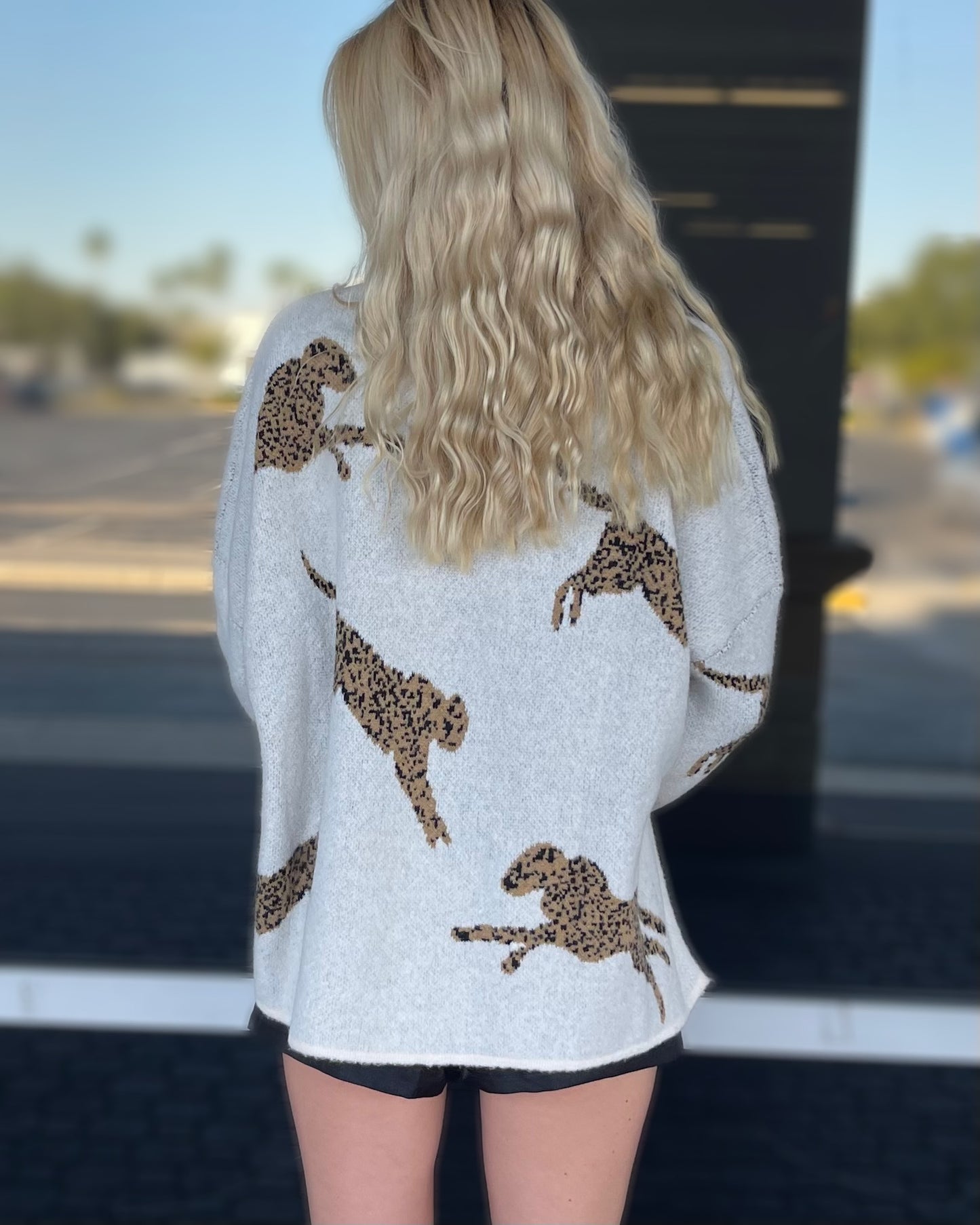 Oversized Leopard Sweater