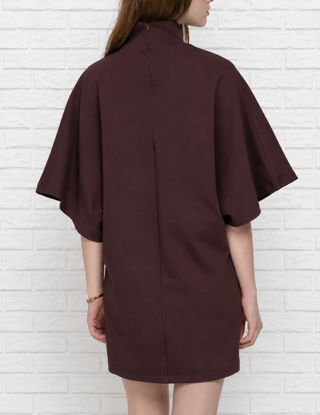 Oversized Mock Neck Mini Dress