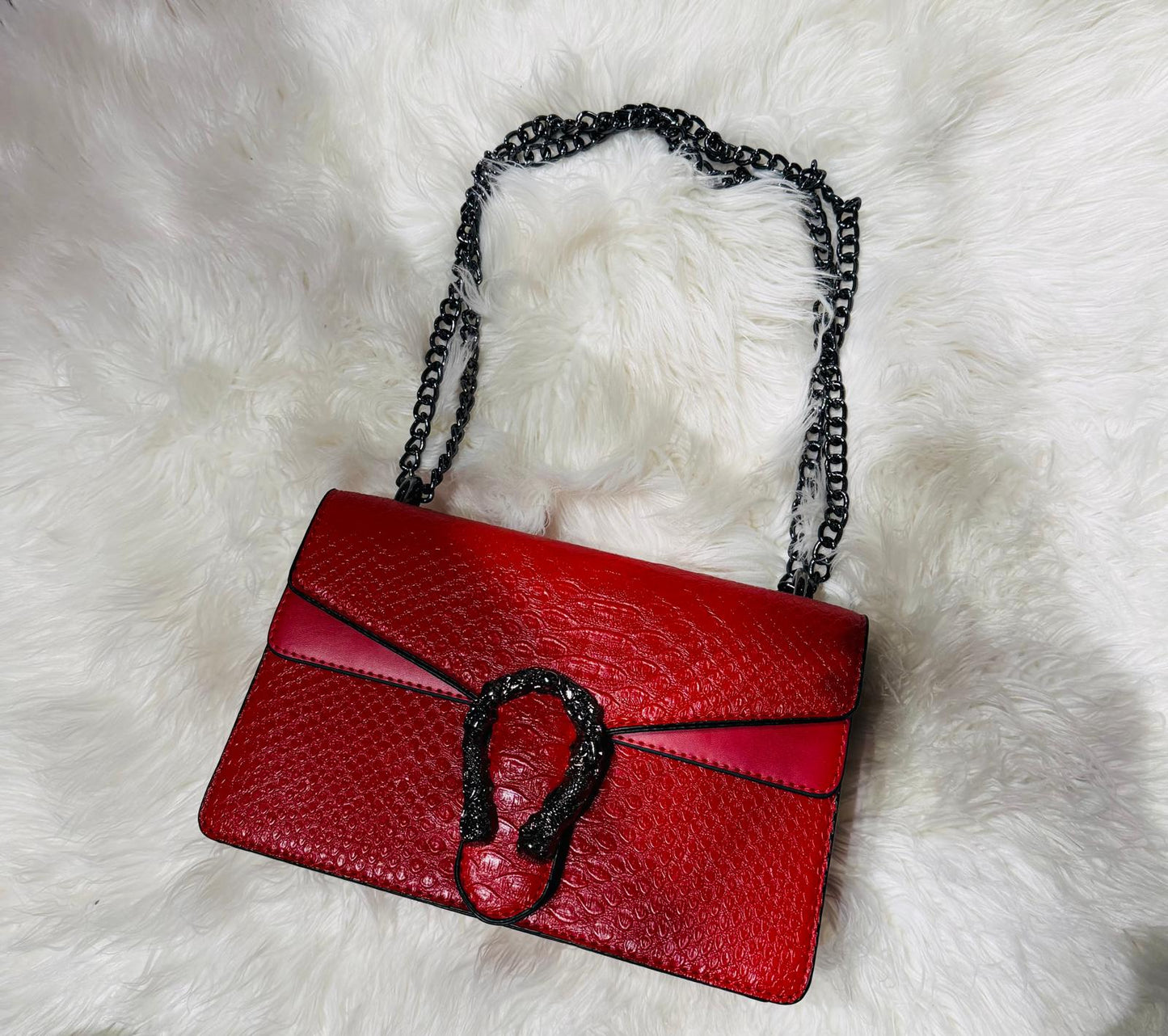 Snack Print Chain Purse