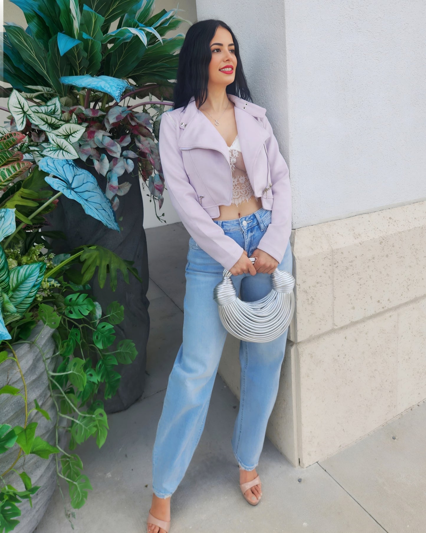 Lavender Suede Jacket