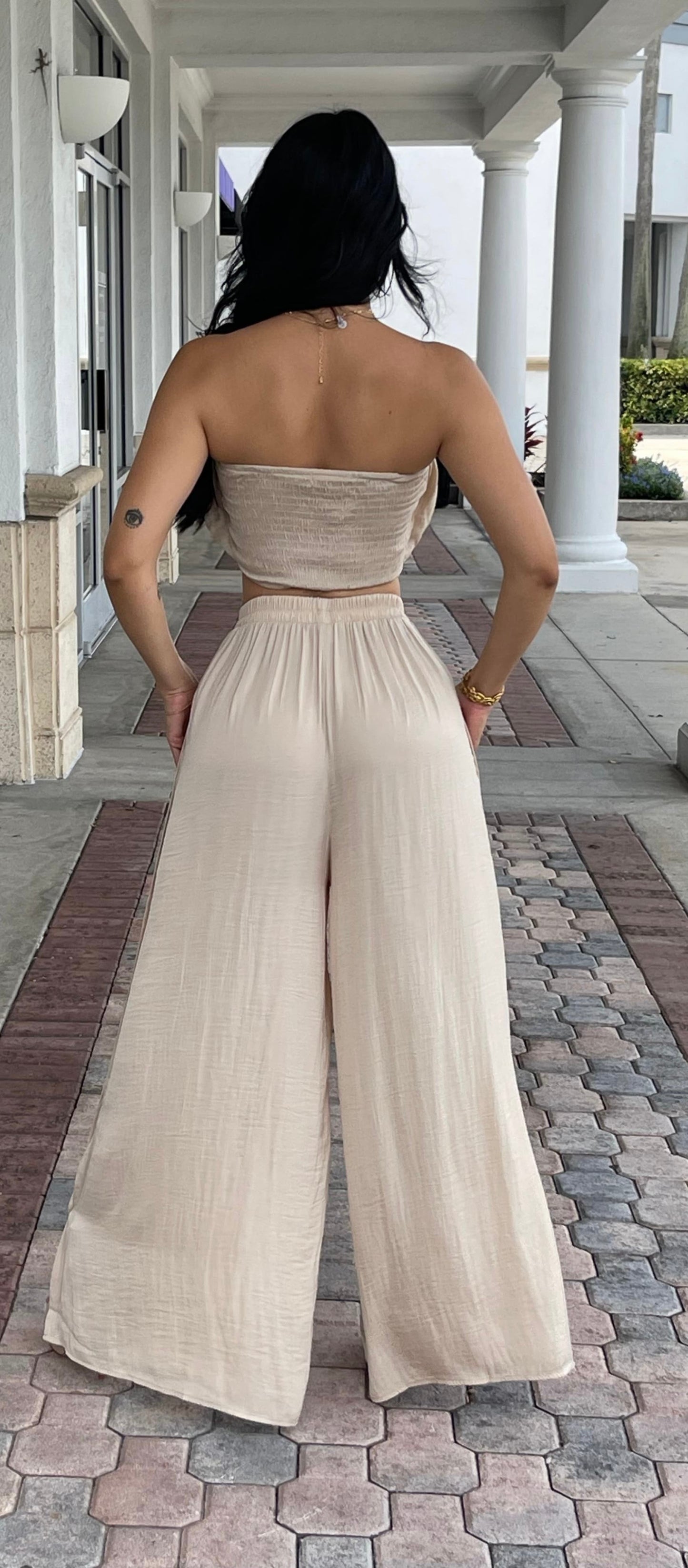 Satin Pant Set
