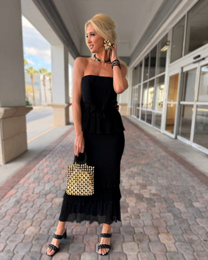 Ruffle Maxi (Black)