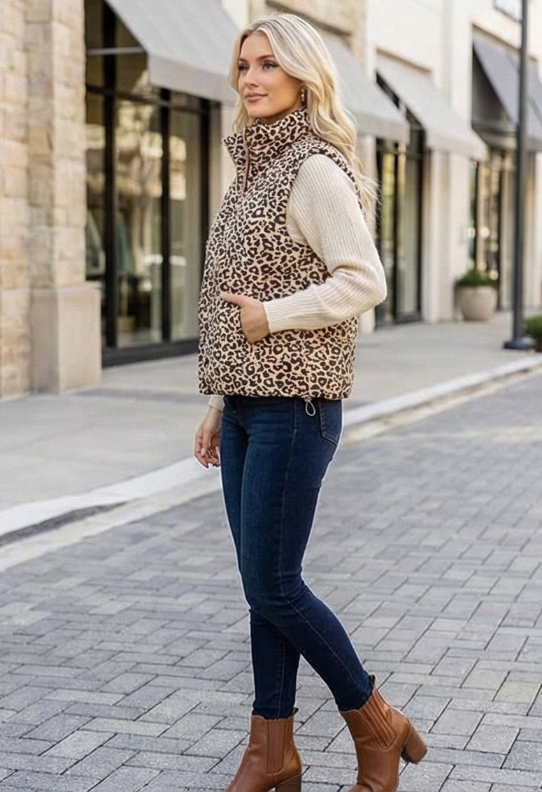 トップス 60's~70's/leopard vest 60´s~70´s/leopard vest