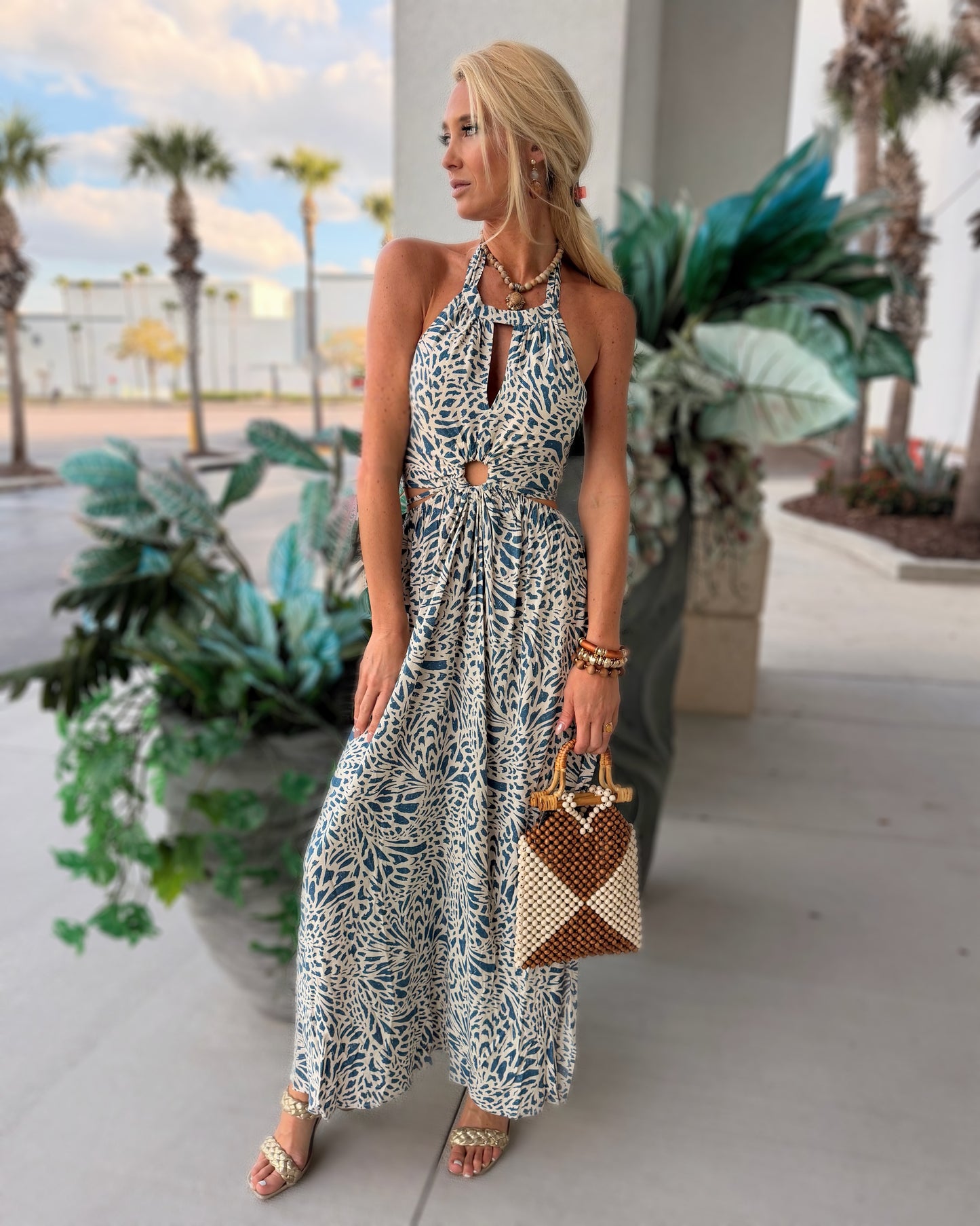 Blue Paisley Maxi