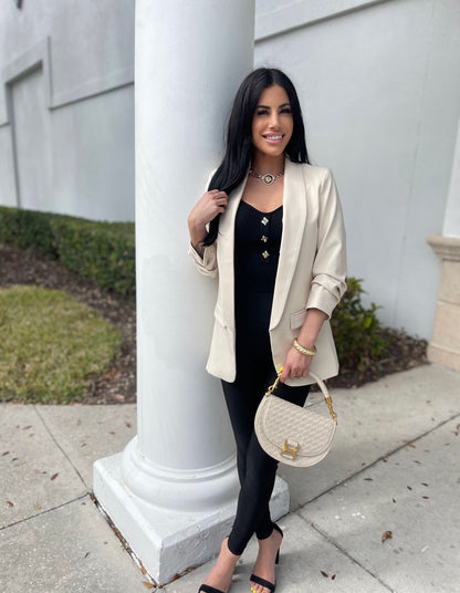 Boyfriend Blazer (Cream)