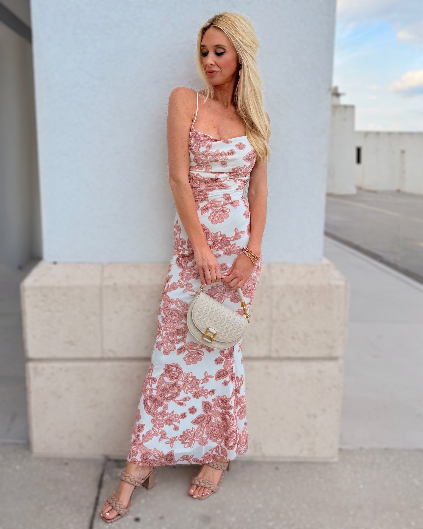 Pink Floral Maxi