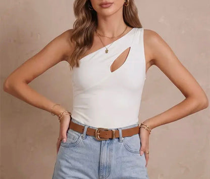 Asymmetrical Cut Out Top