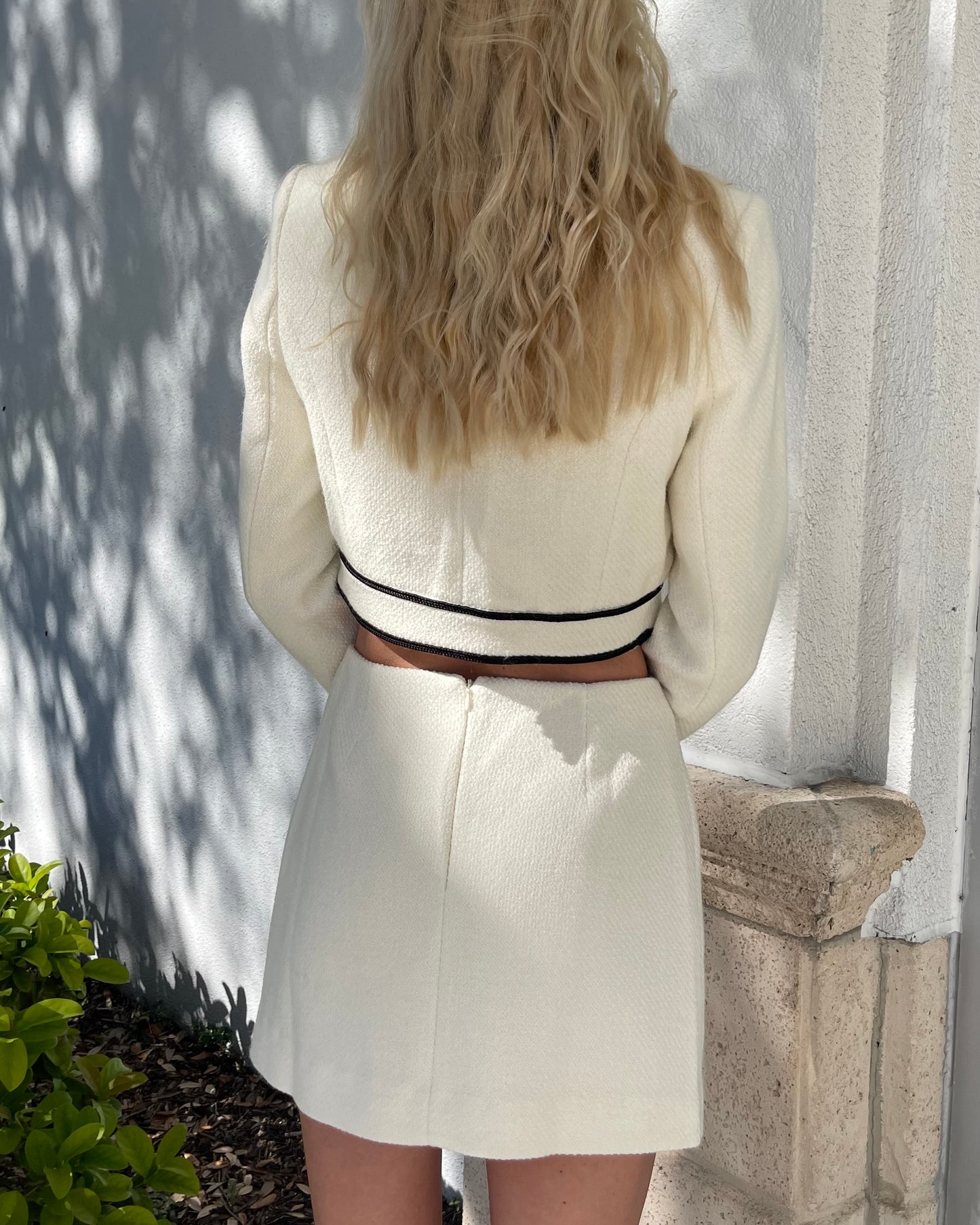 Tweed Blazer & Skirt Set