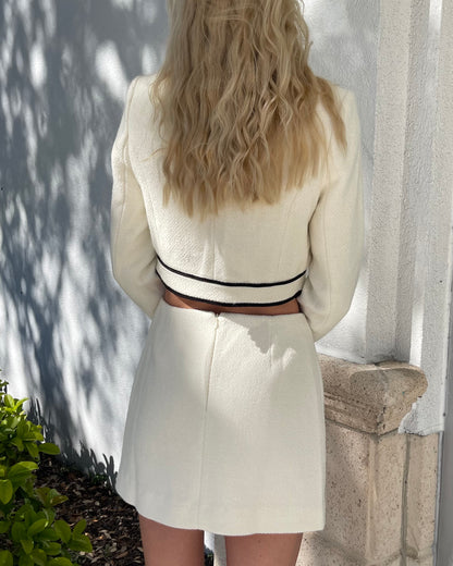 Tweed Blazer & Skirt Set