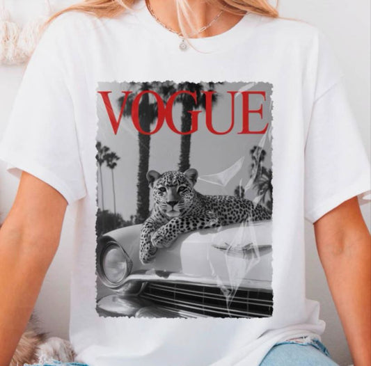 Black & White Cheetah T-Shirt