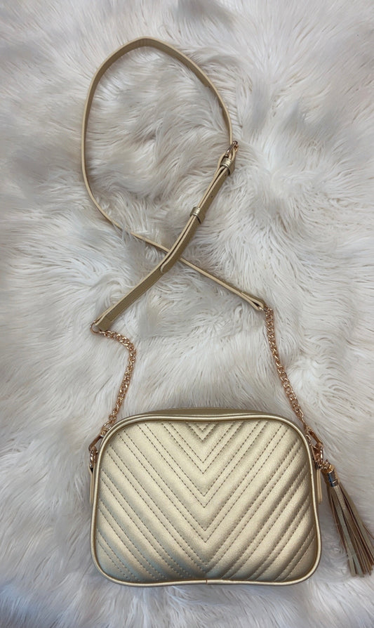 Gold Cross-body Purse