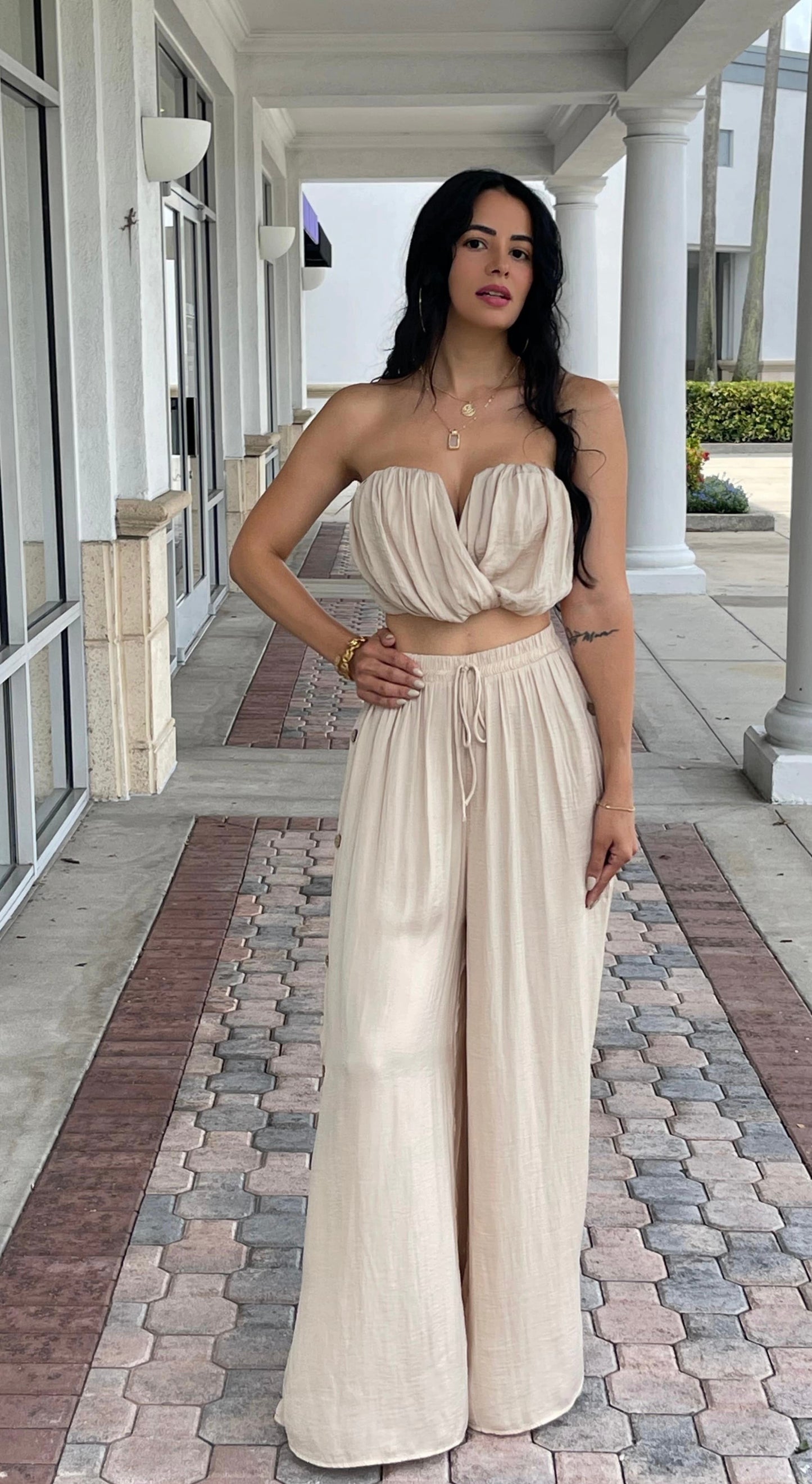 Satin Pant Set