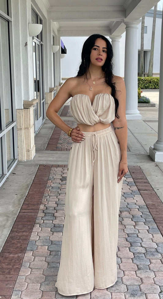 Satin Pant Set