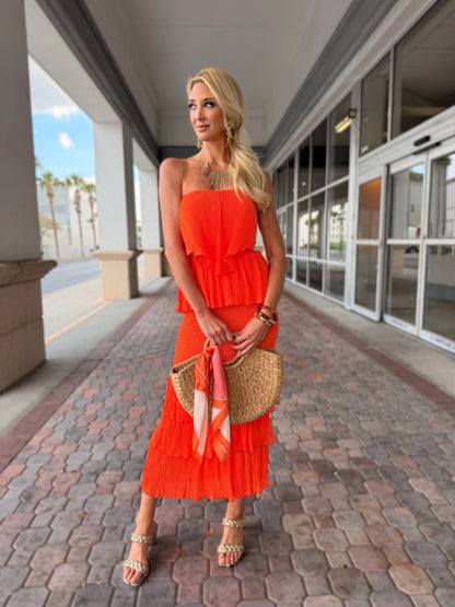 Ruffle Maxi (Orange)