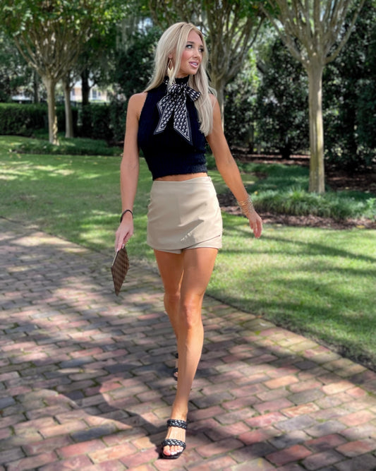 Fuzzy Turtleneck Tank