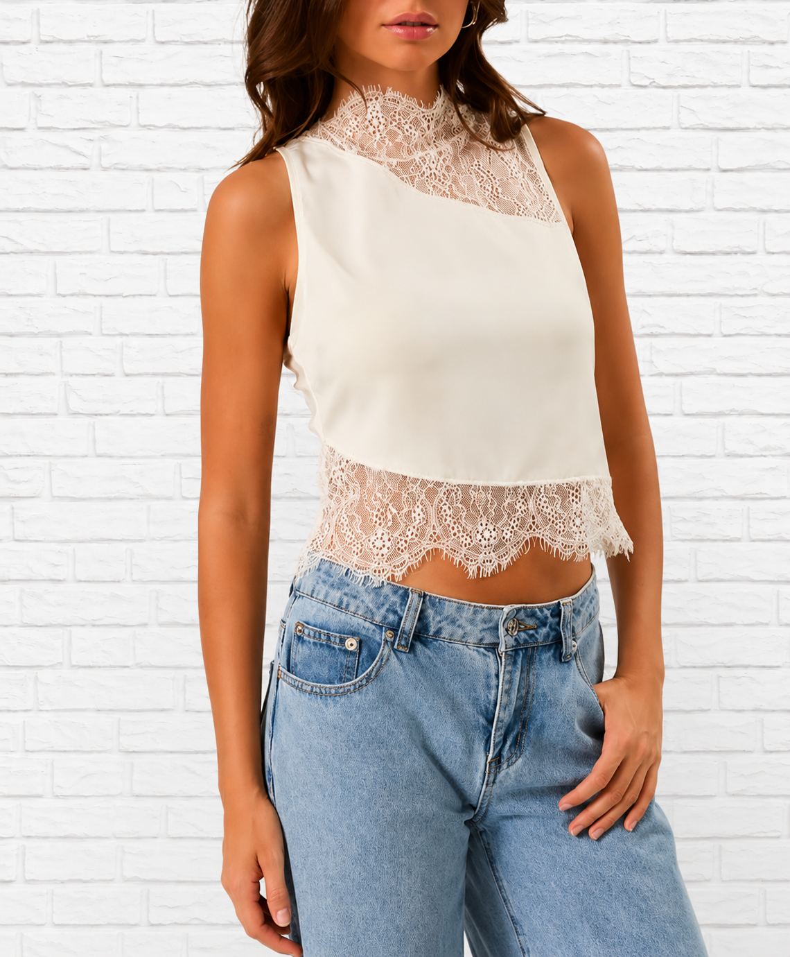 Lace Sleeveless Top