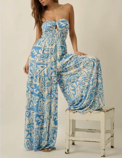 Paisley Wide Leg Jumper