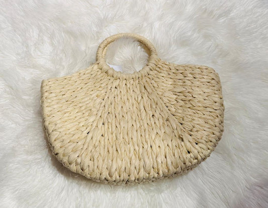 Straw Handbag (Sand)