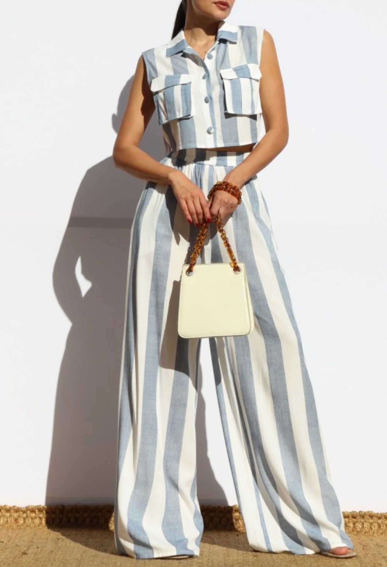 Stripe Pant Set