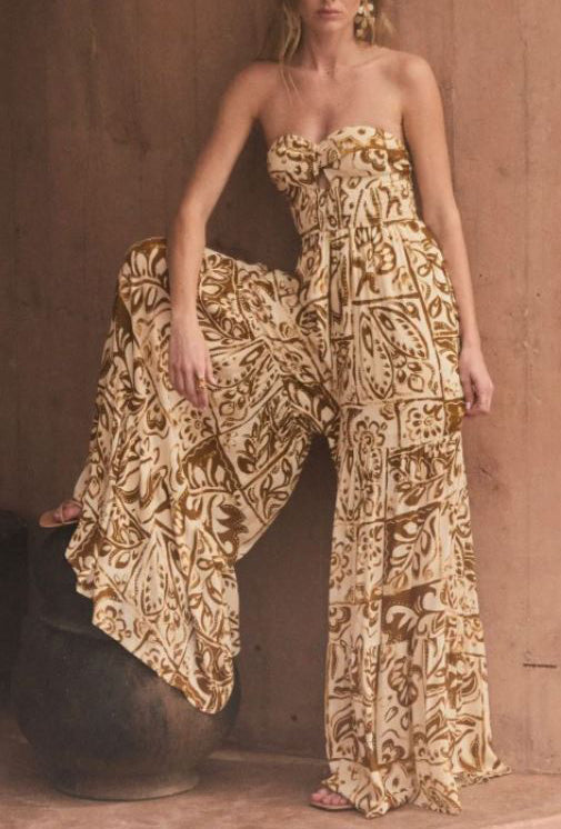 Tribal Wide Leg Jumper